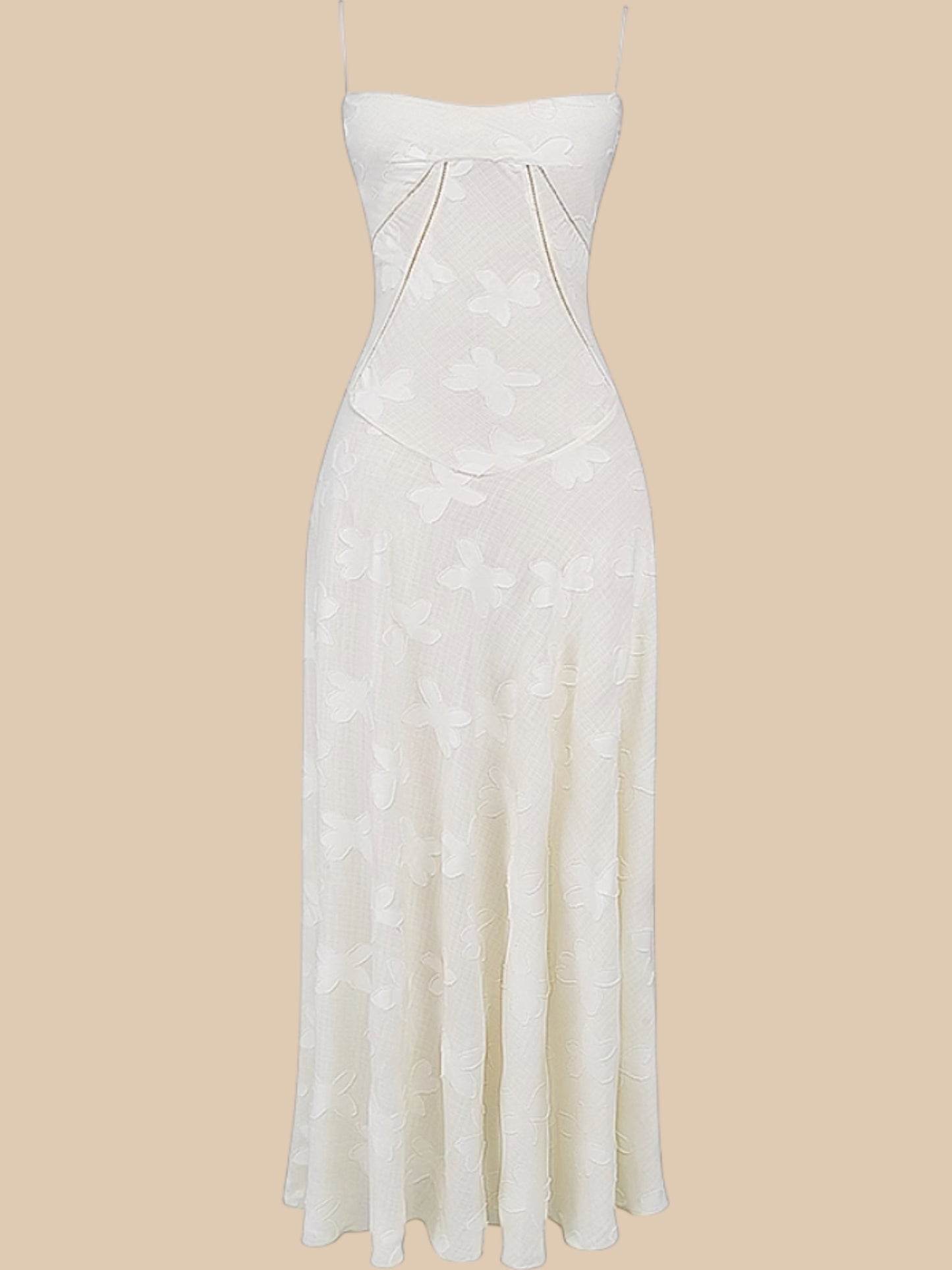 Dolly Lace-Up Maxi Dress – Romantic Sheer Lace Corset Gown