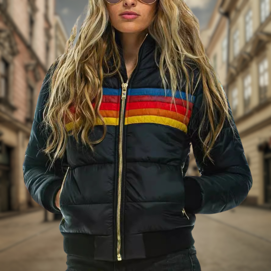 Vibrant Quilted Jacket