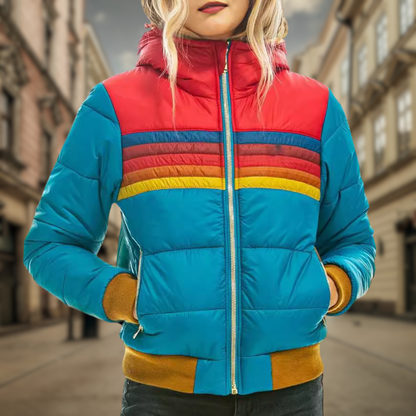 Vibrant Quilted Jacket